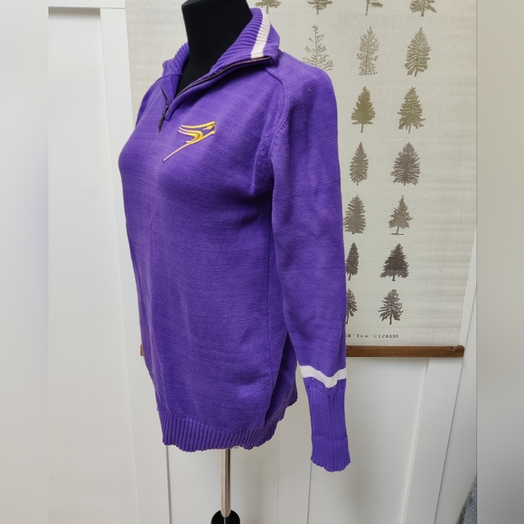 Vintage Wlfrid Laurier University Zip Up Sweater XL - Picture 4 of 8